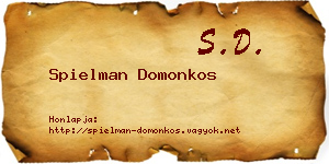 Spielman Domonkos névjegykártya