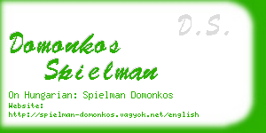 domonkos spielman business card